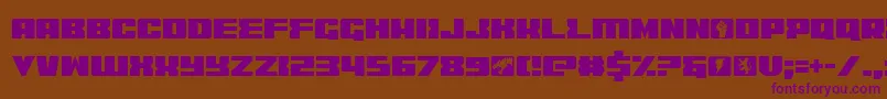 Coder Font – Purple Fonts on Brown Background