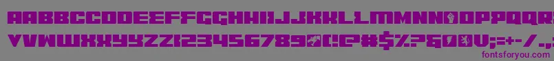 Czcionka Coder – fioletowe czcionki na szarym tle
