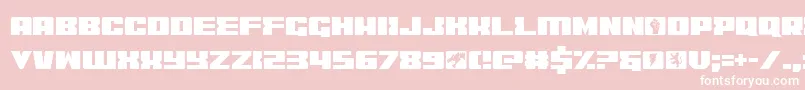 Шрифт Coder – белые шрифты на розовом фоне