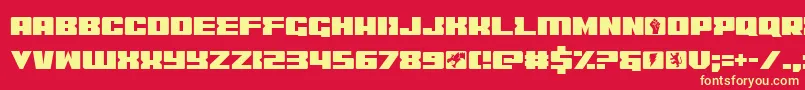 Coder Font – Yellow Fonts on Red Background