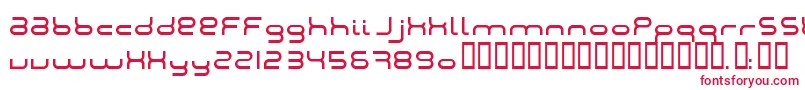 Шрифт Montana2 – красные шрифты на белом фоне
