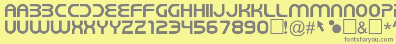 NewWorldVibes Font – Gray Fonts on Yellow Background