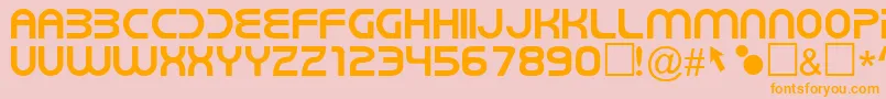 NewWorldVibes Font – Orange Fonts on Pink Background