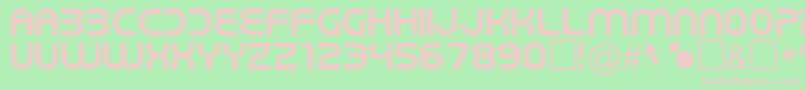 NewWorldVibes Font – Pink Fonts on Green Background