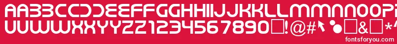 NewWorldVibes Font – White Fonts on Red Background