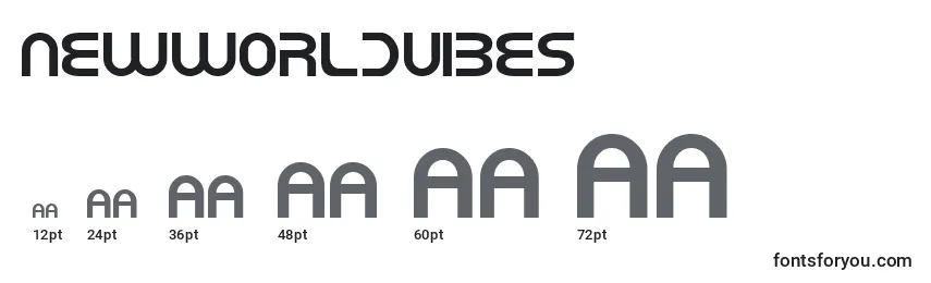 NewWorldVibes Font Sizes