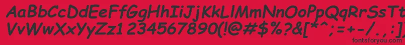 フォントComicSansMsРџРѕР»СѓР¶РёСЂРЅС‹Р№РљСѓСЂСЃРёРІ – 赤い背景に黒い文字
