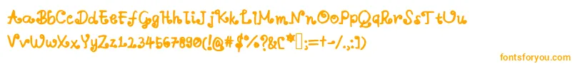 Шрифт Aswirlvelvet – оранжевые шрифты