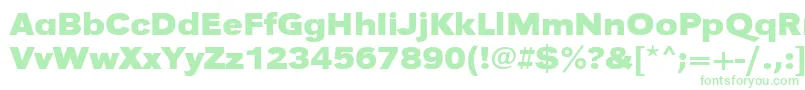 Шрифт UrwgrotesktextwidBold – зелёные шрифты на белом фоне