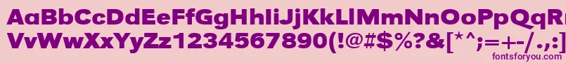 UrwgrotesktextwidBold Font – Purple Fonts on Pink Background