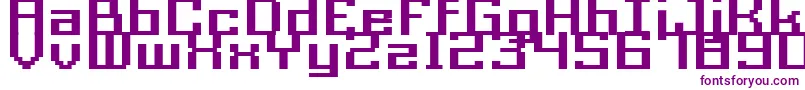 GrixelAcme9RegularBoldXtnd Font – Purple Fonts on White Background