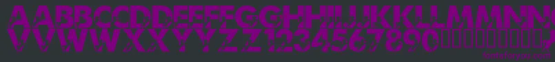 LmsMightyMustang Font – Purple Fonts on Black Background