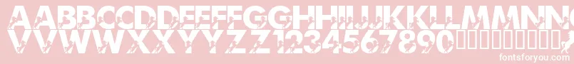 LmsMightyMustang Font – White Fonts on Pink Background