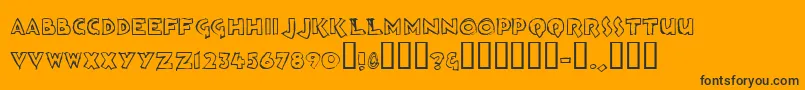 Lisätietoja Loosh-fontista Loosh-fontti – mustat fontit oranssilla taustalla
