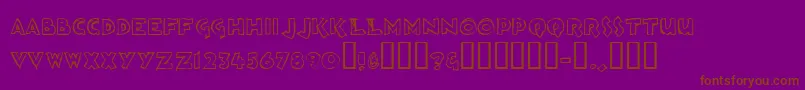 More about Loosh Font Loosh Font – Brown Fonts on Purple Background