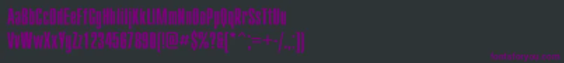 Compactroughc Font – Purple Fonts on Black Background
