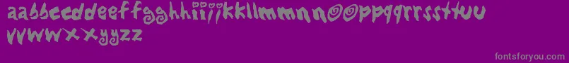 Weitere Informationen zur Lovbabe-Schriftart Lovbabe-Schriftart – Graue Schriften auf violettem Hintergrund