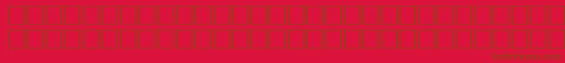 Vrfwfbi Font – Brown Fonts on Red Background
