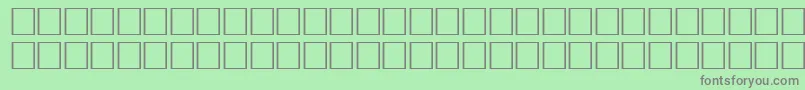 フォントVrfwfbi – 緑の背景に灰色の文字