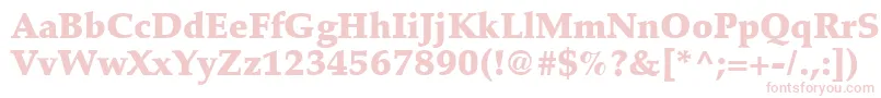 Latinopal8Blacksh Font – Pink Fonts on White Background