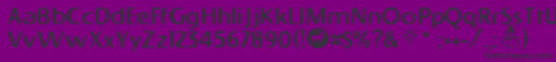 Napapiiri Font – Black Fonts on Purple Background