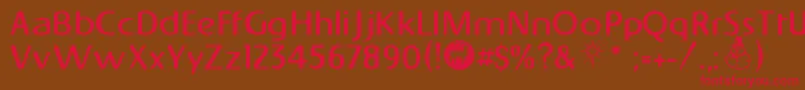 Napapiiri Font – Red Fonts on Brown Background