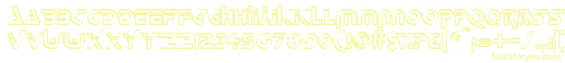 DeltaOverlapRegular-Schriftart – Gelbe Schriften