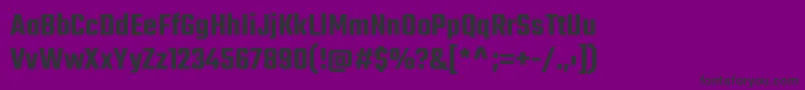 TekoSemibold Font – Black Fonts on Purple Background