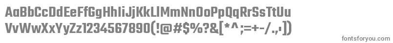 TekoSemibold Font – Gray Fonts on White Background