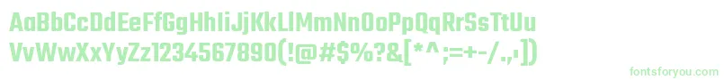 TekoSemibold Font – Green Fonts on White Background
