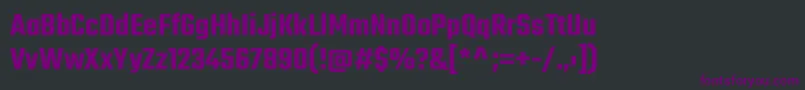 TekoSemibold Font – Purple Fonts on Black Background