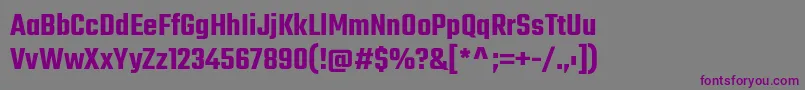 Шрифт TekoSemibold – фиолетовые шрифты на сером фоне