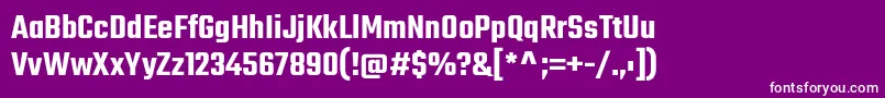 TekoSemibold Font – White Fonts on Purple Background