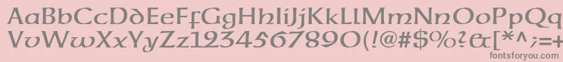 fuente Neuehammerunzialeltstd – Fuentes Grises Sobre Fondo Rosa