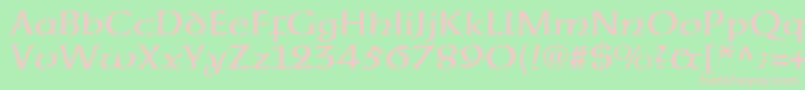 Neuehammerunzialeltstd Font – Pink Fonts on Green Background
