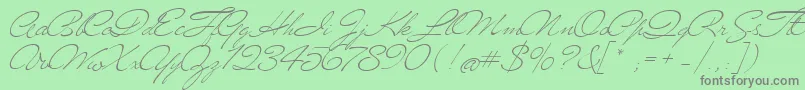 Mrblaketon Font – Gray Fonts on Green Background