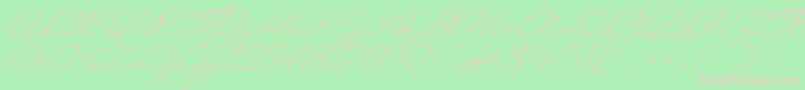 Mrblaketon Font – Pink Fonts on Green Background