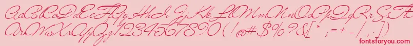 Mrblaketon Font – Red Fonts on Pink Background