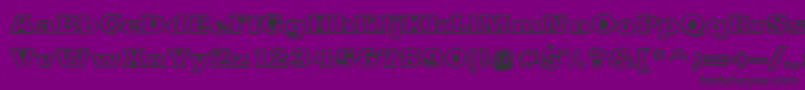 NacimientoExtrabold Font – Black Fonts on Purple Background