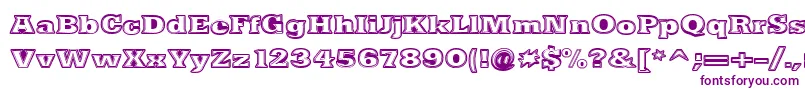 NacimientoExtrabold Font – Purple Fonts on White Background