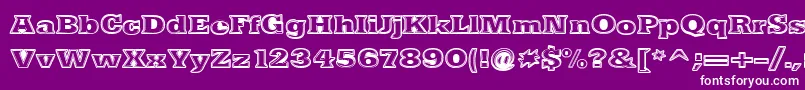 NacimientoExtrabold Font – White Fonts on Purple Background