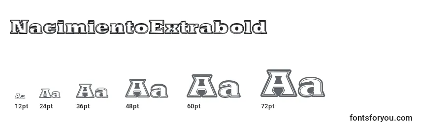 NacimientoExtrabold Font Sizes