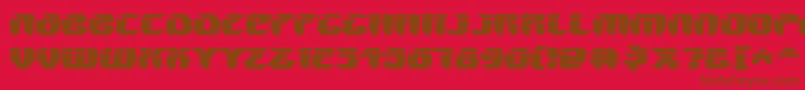 V5amw Font – Brown Fonts on Red Background