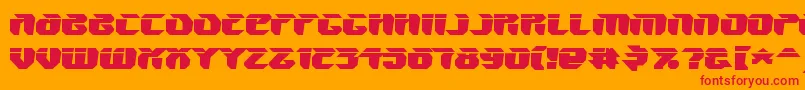 Шрифт V5amw – красные шрифты на оранжевом фоне