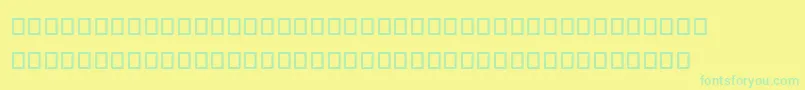 Mapbats Font – Green Fonts on Yellow Background