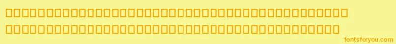 Mapbats Font – Orange Fonts on Yellow Background