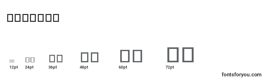 Mapbats Font Sizes