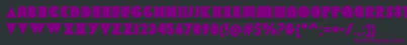 DekalBlock Font – Purple Fonts on Black Background