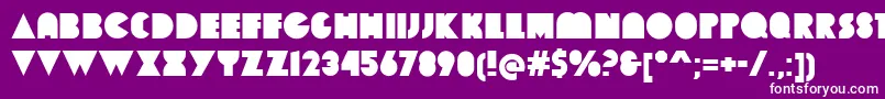 フォントDekalBlock – 紫の背景に白い文字