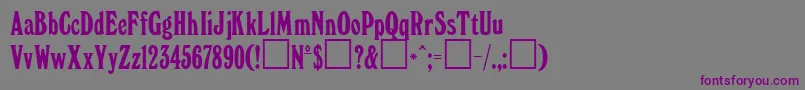 Шрифт WindsorNormal – фиолетовые шрифты на сером фоне